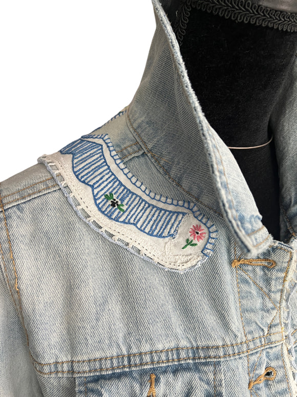 Light Denim Plus Linen & Crochet