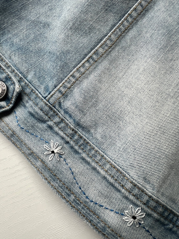 Light Denim Plus Linen & Crochet