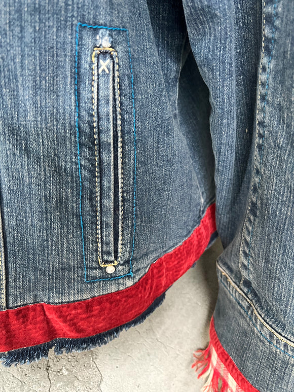 Red Plaid Plus Denim