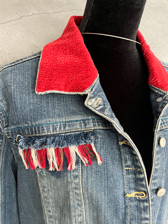 Red Plaid Plus Denim
