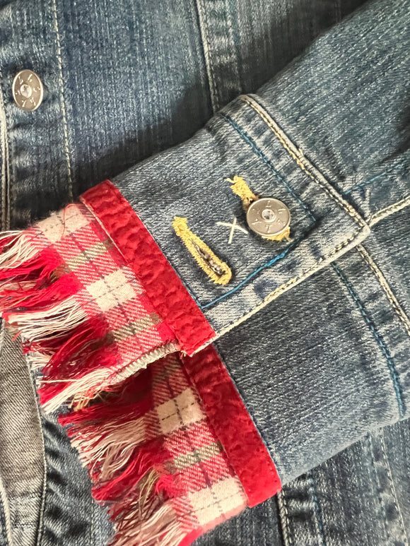 Red Plaid Plus Denim