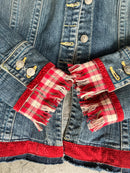 Red Plaid Plus Denim-7
