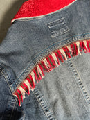 Red Plaid Plus Denim-3