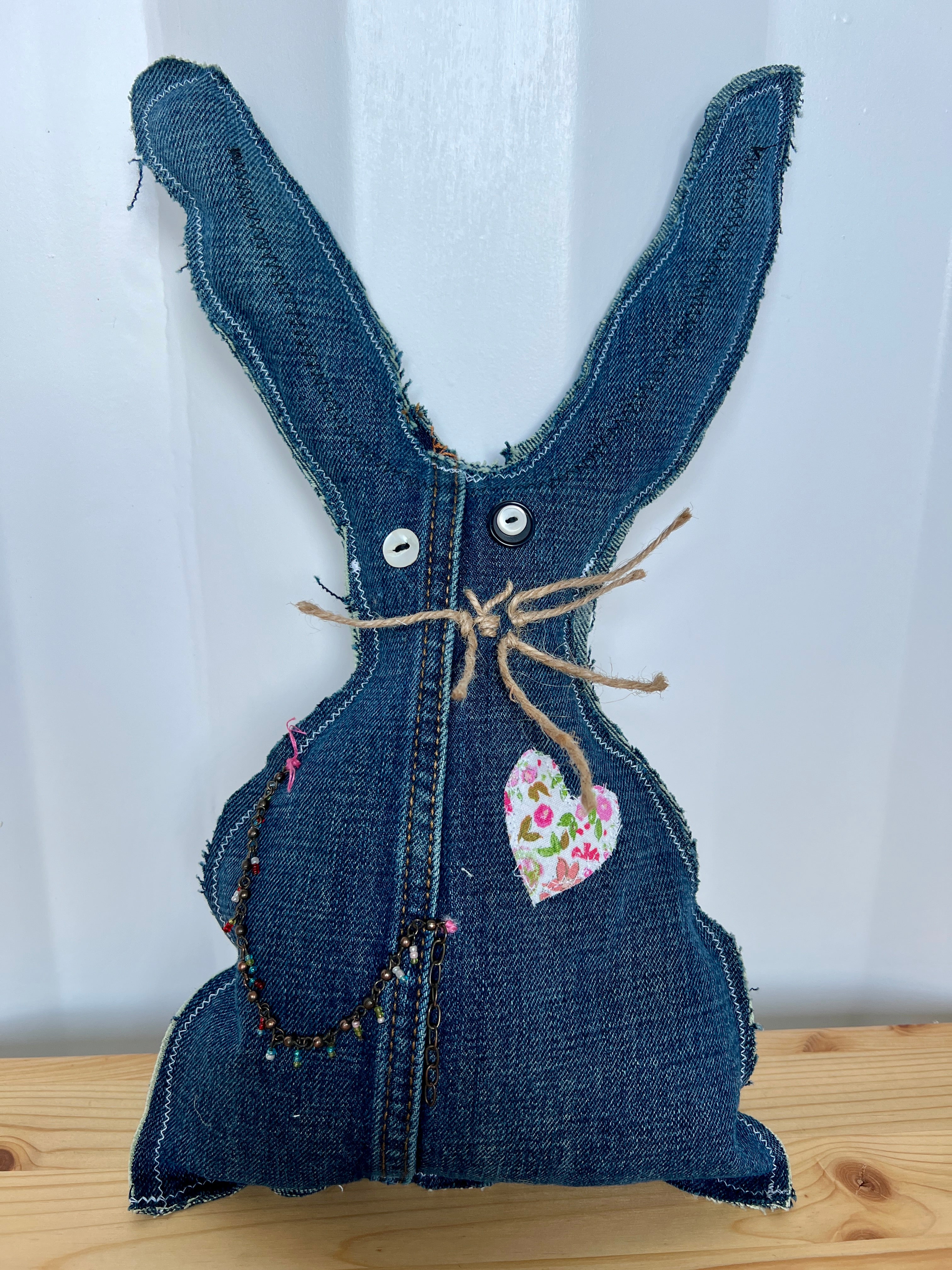 Buy rascally-denim-with-pink-heart Easter Bunny Arrives 🐇