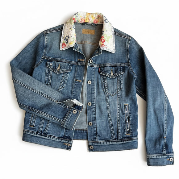 Denim Jacket Quilted Accents
