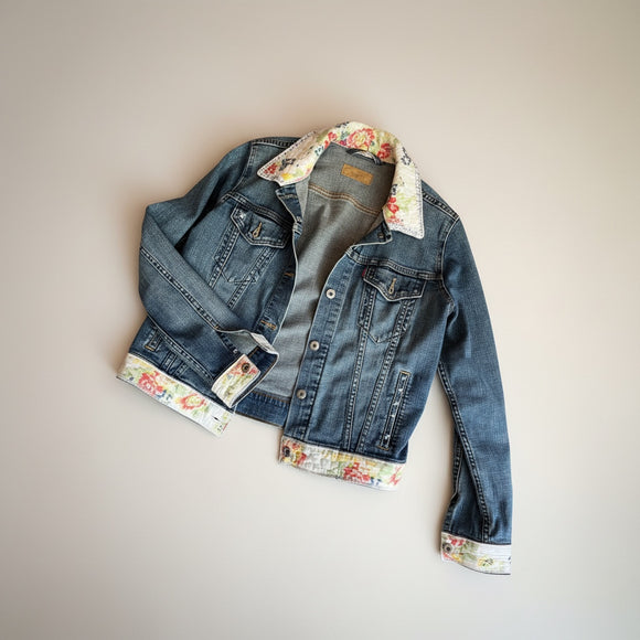 Denim Jacket Quilted Accents