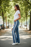 Denim Detailed with Stripes-11