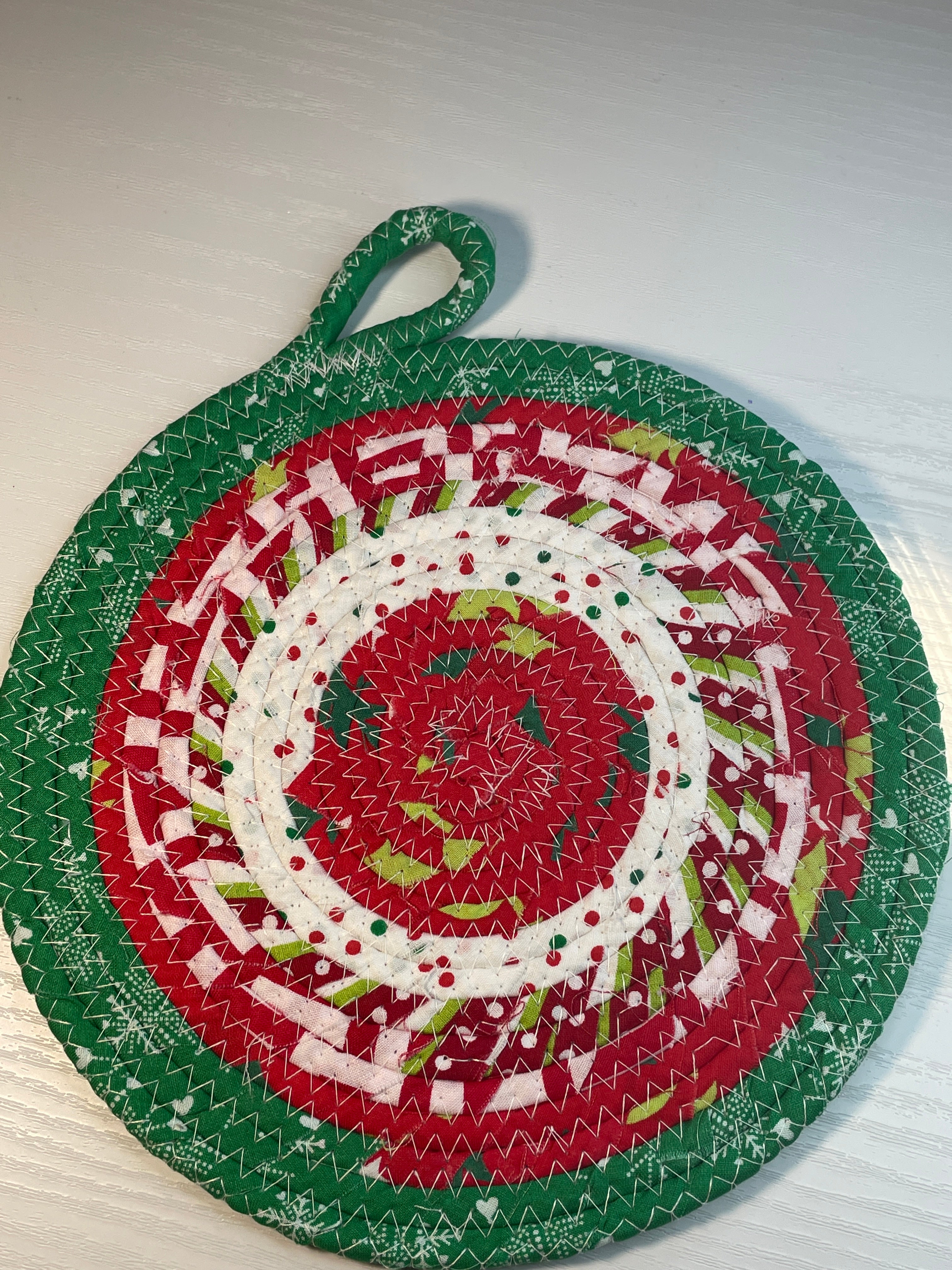 Buy multi-christmas-red-center-w-green Trivet - Christmas Multi Colors