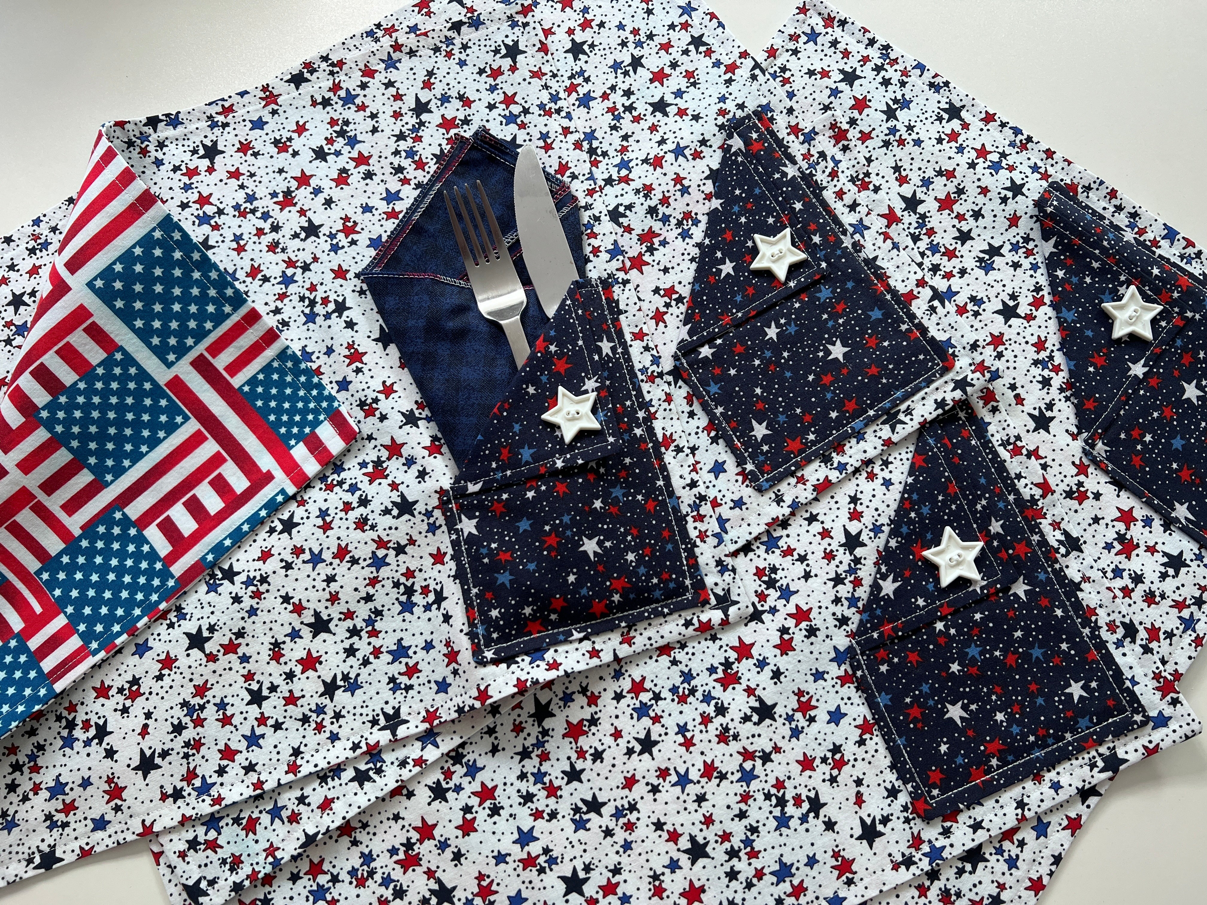 Buy white-stars-flags Placemats