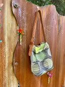 Purse - Gold/Green with Bright Green Lining-3