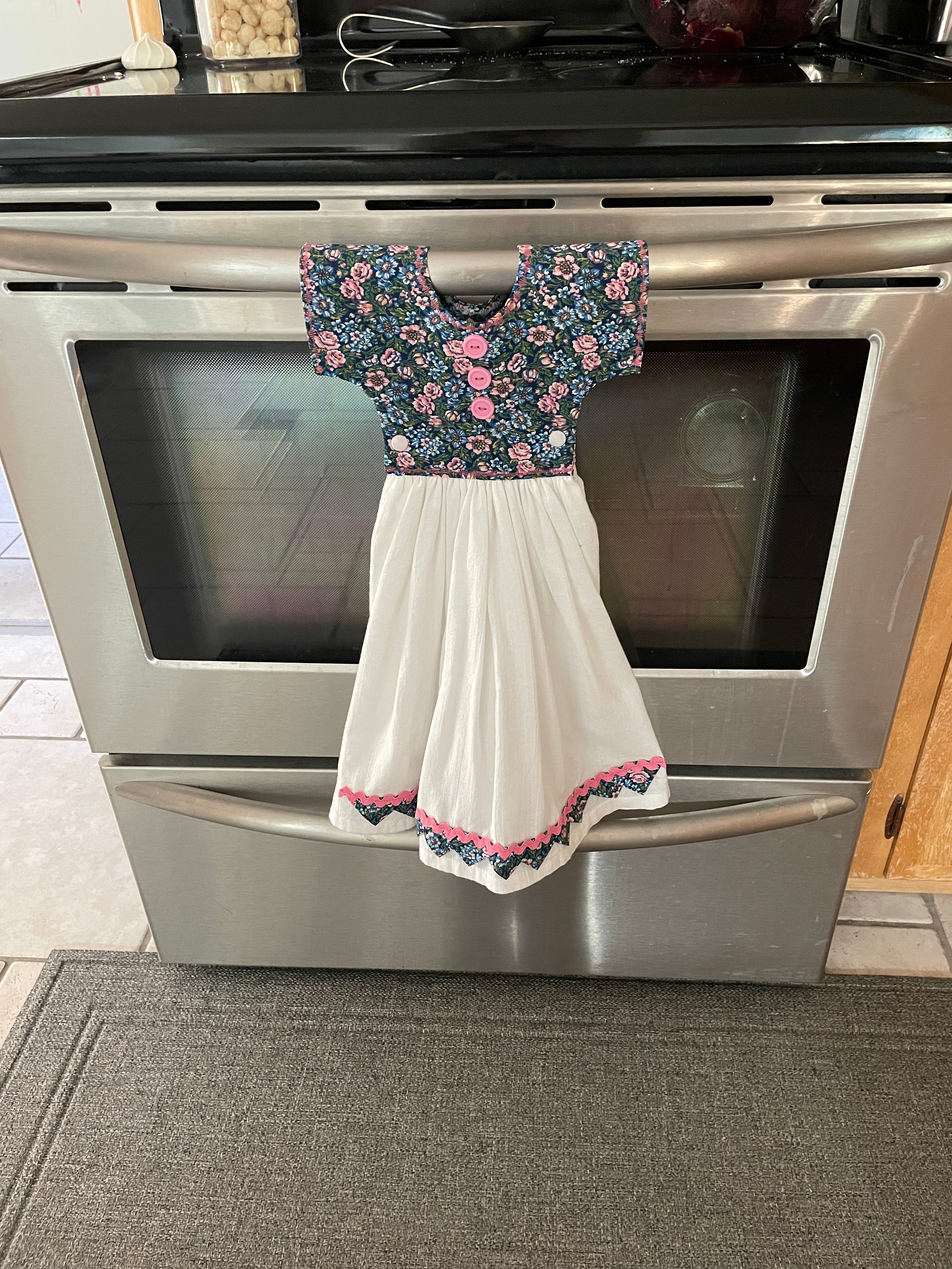 Buy pink-blue Hanging Oven Towel