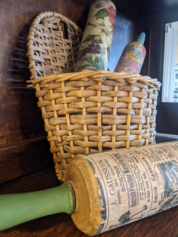 Decorative Rolling Pin-Vintage Green Handles - 0